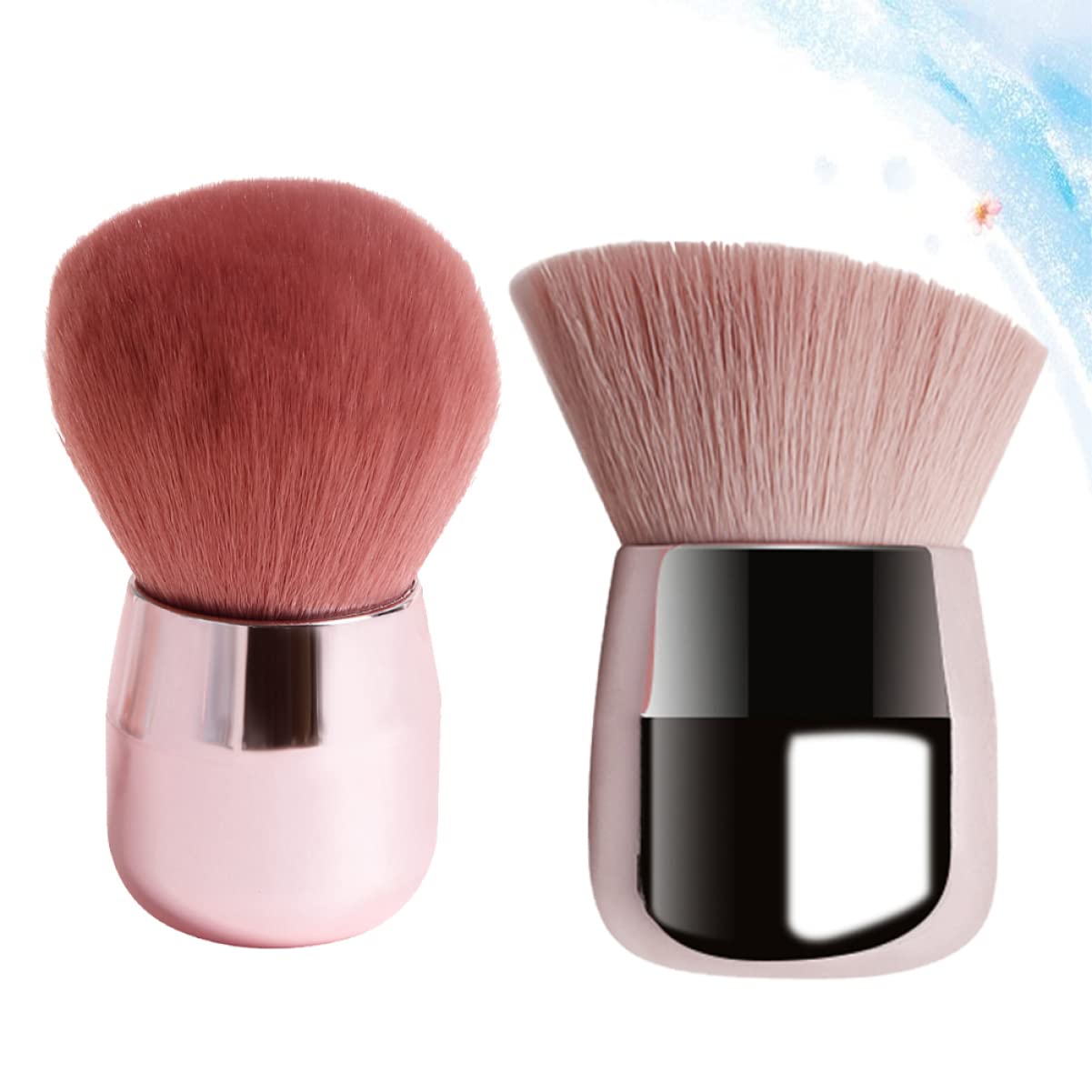 FRCOLOR 6pezzi Pennelli Per Trucco Design Funghi Pennello Per Blush e Polvere Multi-funzione Pennelli Comodi Per Make up e Cosmetici Per Uso Quotidiano e Professionale