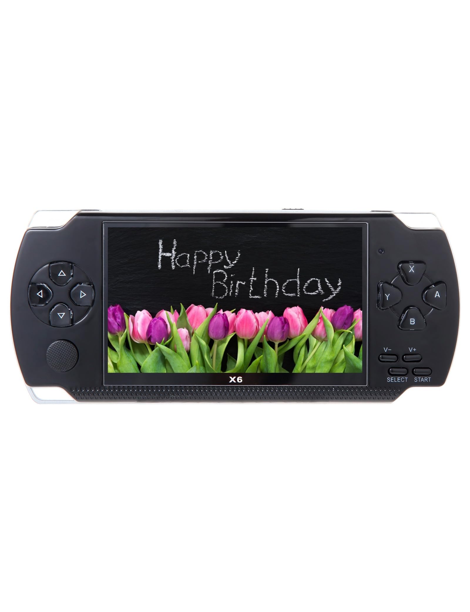 CZT Console de jeu Vidéo Portable 4.3 Po Avec la Fonction Mp4 Mp5 en 2000+ Jeux Rétro Gratuits Peuvent être Sauvés Simulateur Multiple de Soutien /Ebook Vacances/Cadeaux d'Anniversaire (Black)