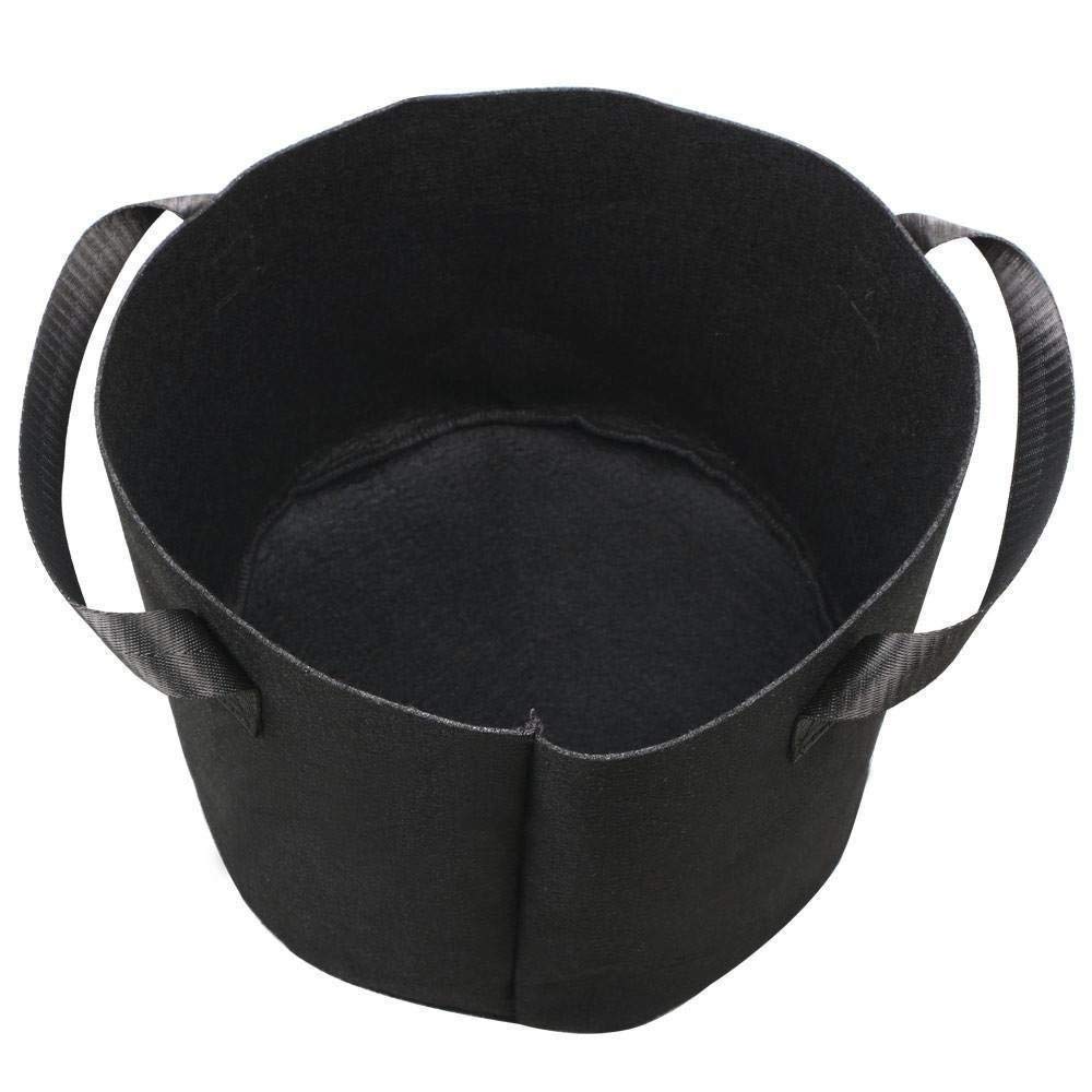 NSGJUYT Fabric Grow Bags 15 20 30 100 Gallon Growing Plant Tree Vegetable Pots Strawberry Garden Large Bags (Color : 100 Gallon)
