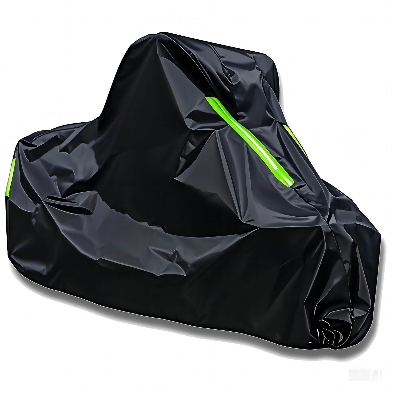 Motorcycle Cover For Kawasaki Eliminator 125 1997-Present , 210D Oxford Waterproof Motorcycle Protective Tarpaulin Outdoor Snow Rain Dust Uv Protection, Tear-resistant With Reflective Strips(Schwarz)