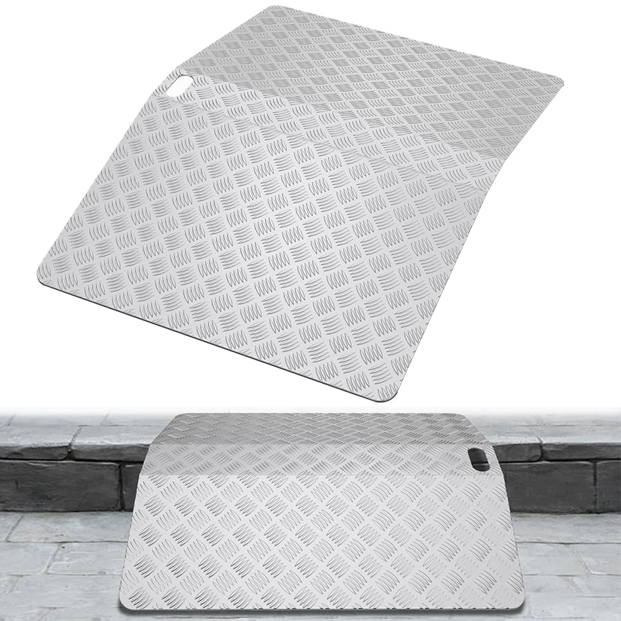 Rampe pour fauteuil roulant 70 cm x 100 cm Aufun avec surface antidérapante