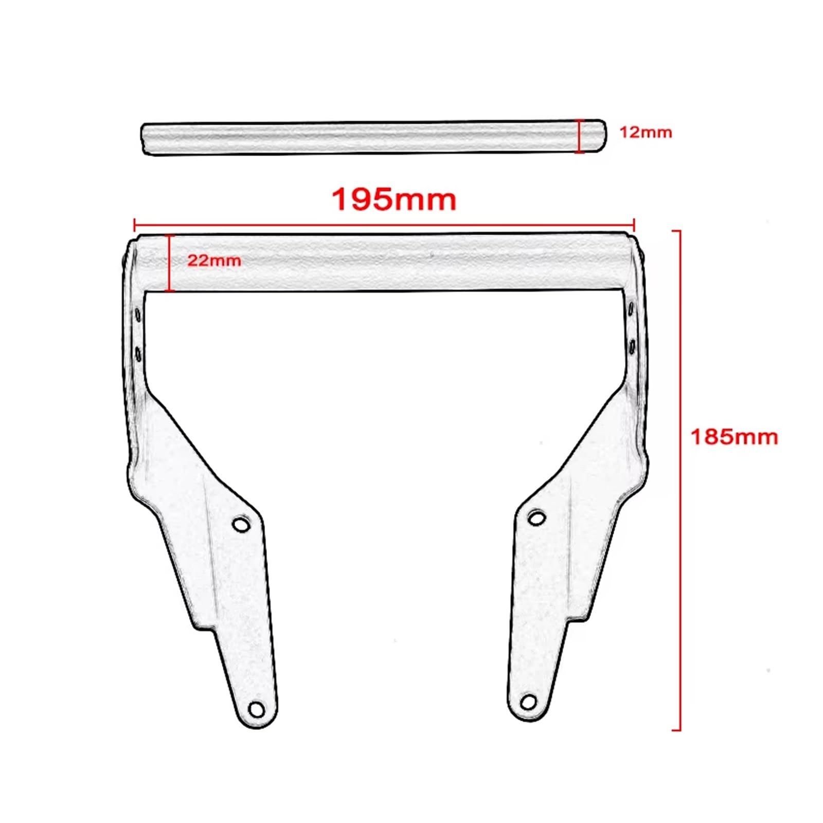 pour BMW G310GS G310R 2017 – 2020 Support De Navigation GPS pour Téléphone Moto Barre Avant Support Guidon Moto GPS