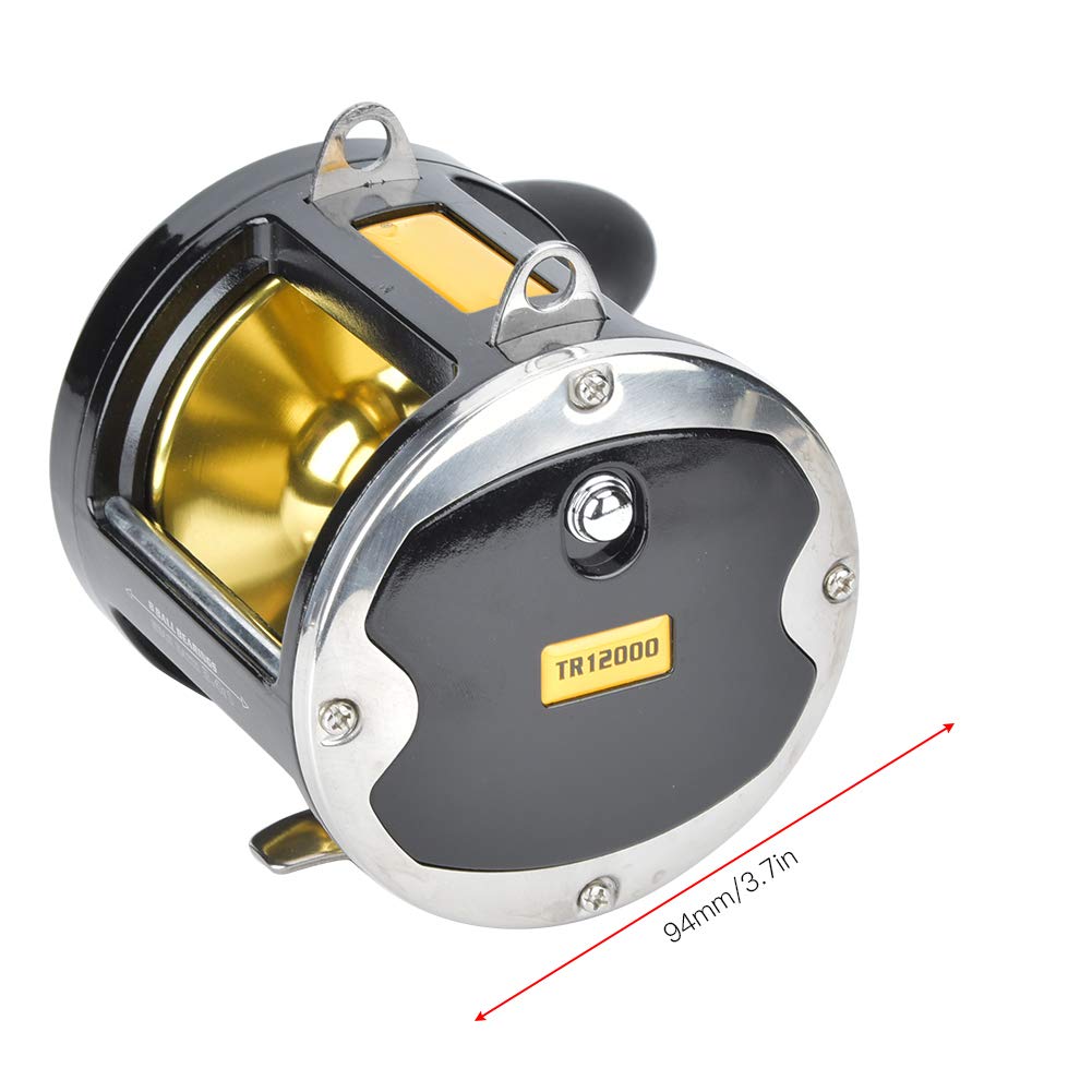Carrete de línea de Pesca Aparejo de Carrete de Pesca de Arrastre de Metal con Placa de Hierro de Barco de Metal para anticorrosión Reforzada