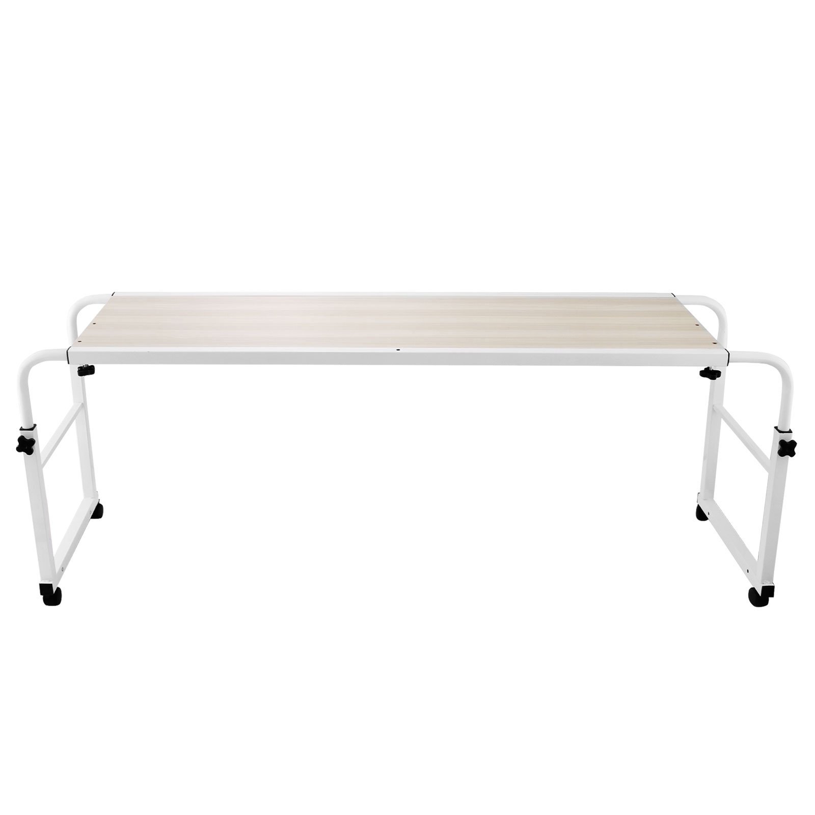 Happybuy 47 Inch Overbed Table with Wheels 1M Rolling Bed Table Mobile