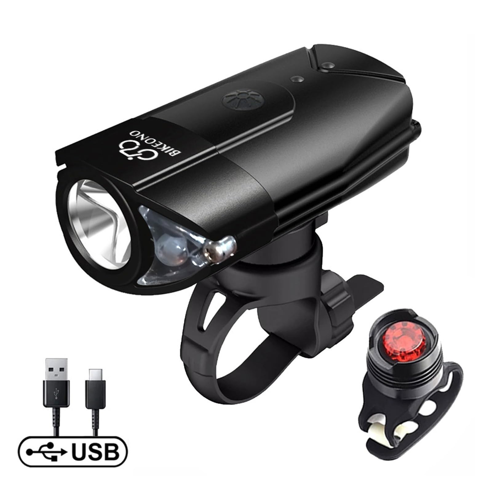 Luce anteriore for bici a LED T6 da 1 pz 1000LM | Spostamenti notturni, mountain bike, illuminazione di emergenza esterna