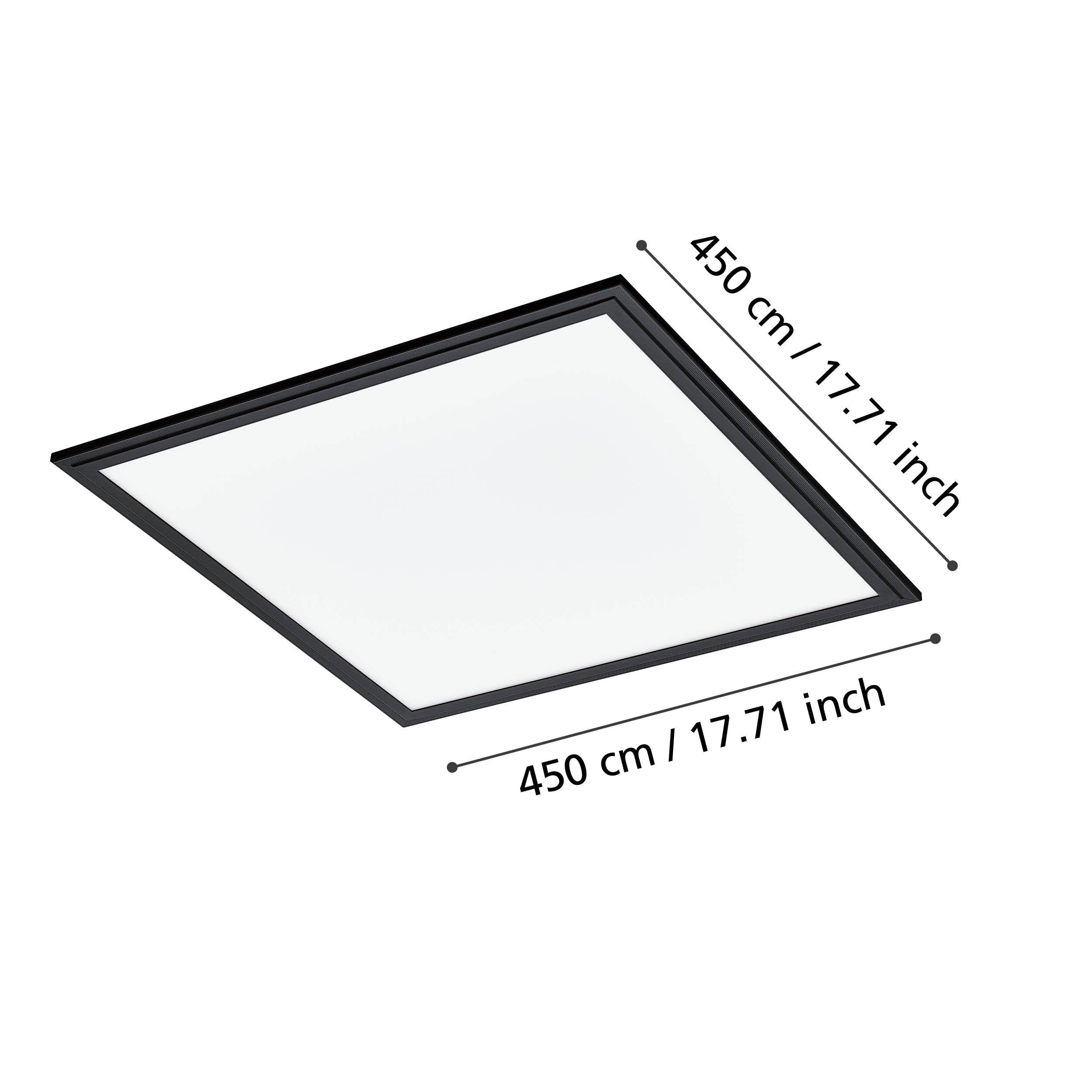 EGLO LED Panel Salobrena 1 kwadratowa lampa sufitowa z tworzywa sztucznego