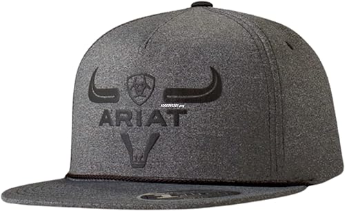 ARIAT Flexfit 110 - Gorra para hombre, color negro jaspeado, negro jaspeado