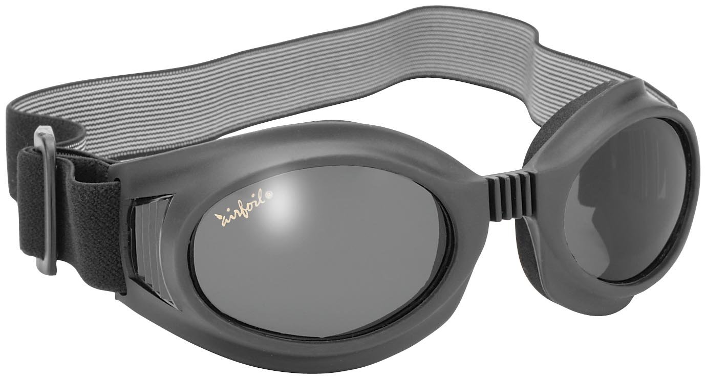 Pacific Coast Sunglasses Airfoil Polarized 7600 Series Goggles, Distinct Name: Black/Smoke Lens, Gender: Mens/Unisex, Primary Color: Black 7617