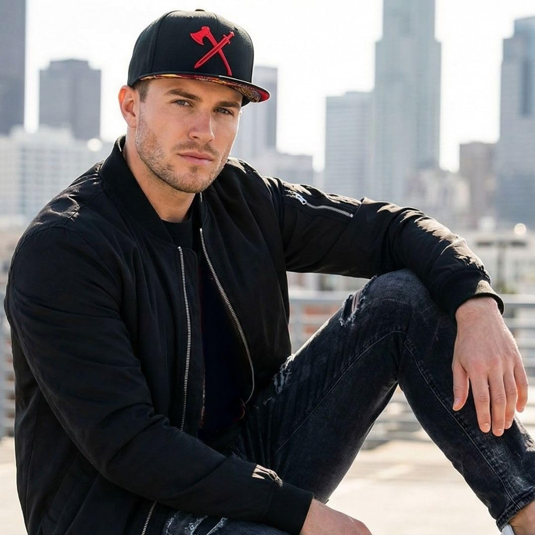 Capiche [99+ VARIATIONEN] Snapback Cap Herren Kappe Baseball Mütze Kunst Unisex Schirm Männer One Size Tattoo Damen
