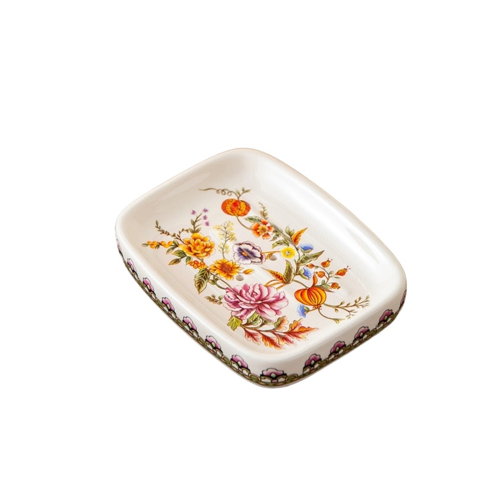 Jfnklfg Color4 Ceramic Soap Dish Ceramic Soap Box Retro