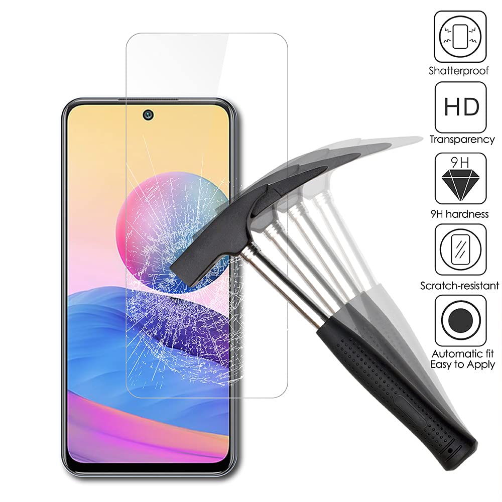 AICEK [2 Pack] Pellicola Protettiva Compatible Xiaomi Redmi Note 10 4G
