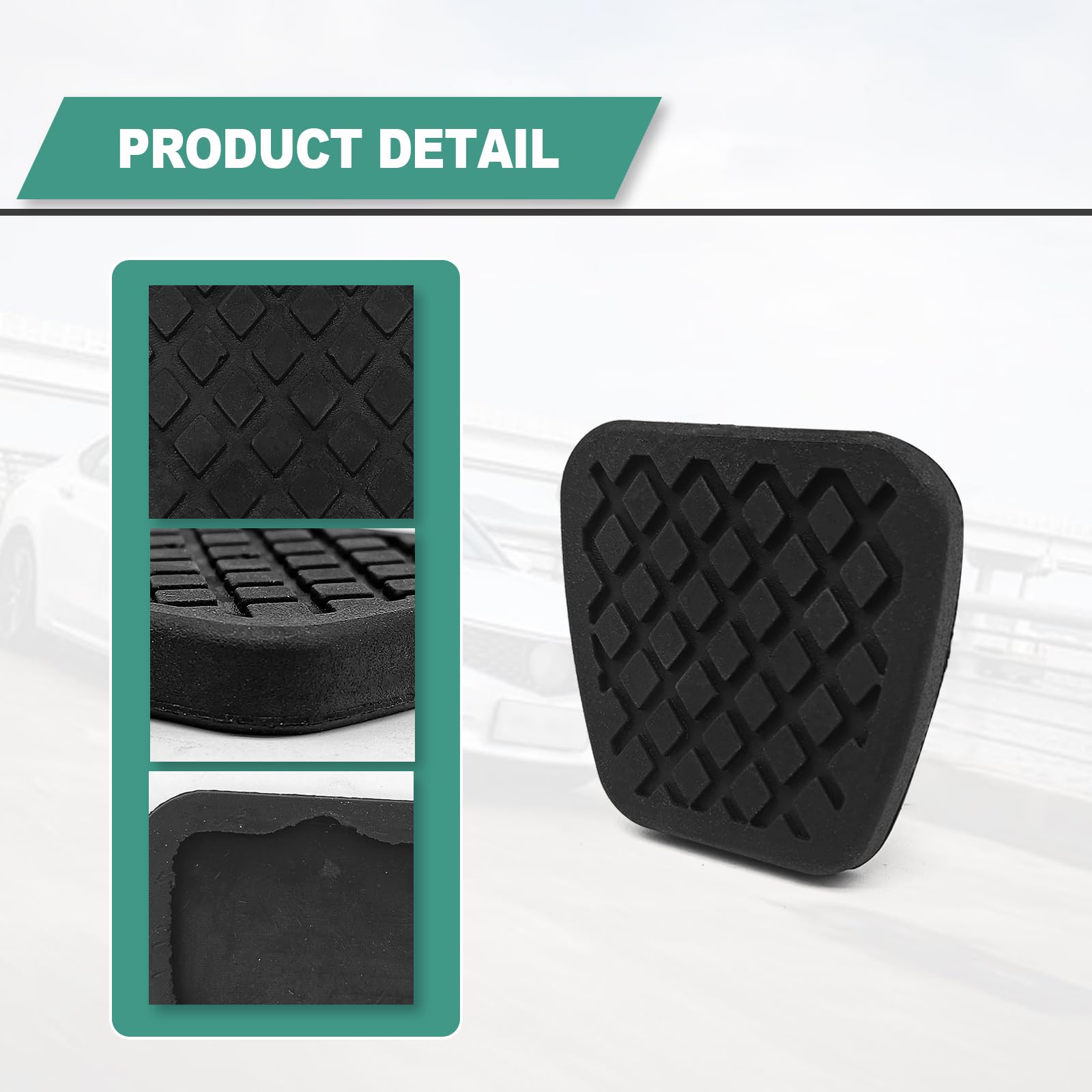 Lot De 2 Couvre-pédales De Frein Et D'embrayage En Caoutchouc Noir 46531jd00a Compatibles Avec Les~p141538247