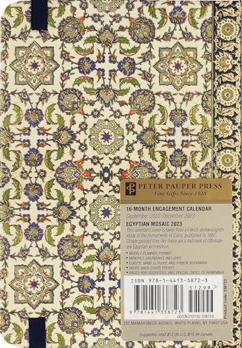 2023 Egyptian Mosaic Weekly Planner (16 months, Sept 2022 to Dec 2023) - Image 2
