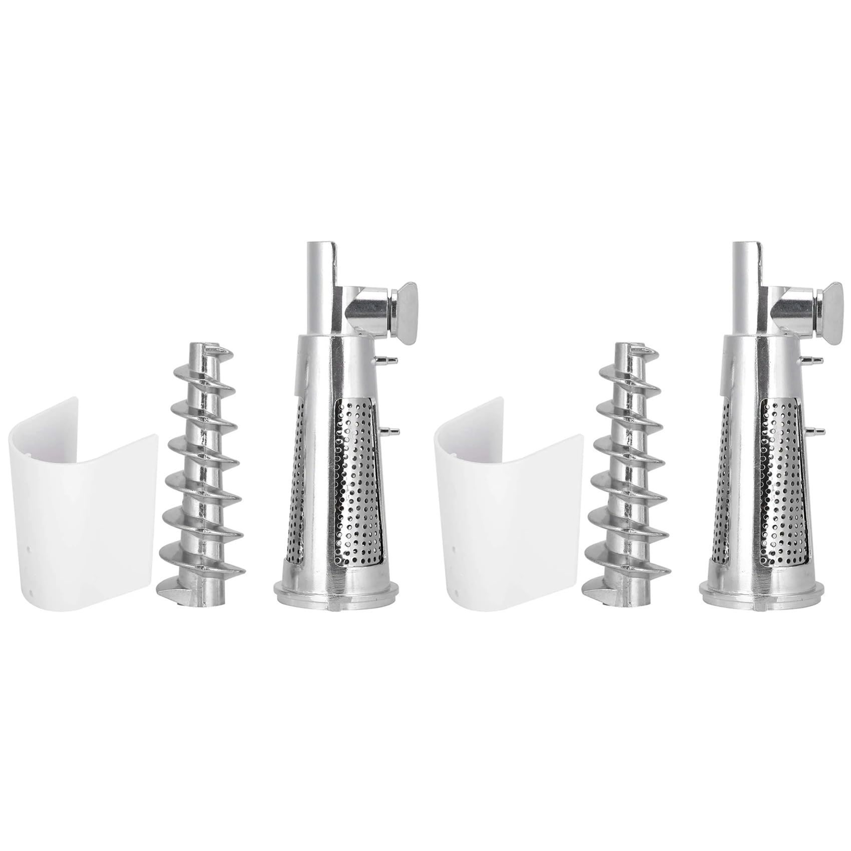 Hndhbfgrt 2X Meat Grinder Attachment for Mixers, Tomato Juicer Strainer Shaft Filter Sleeve Baffle