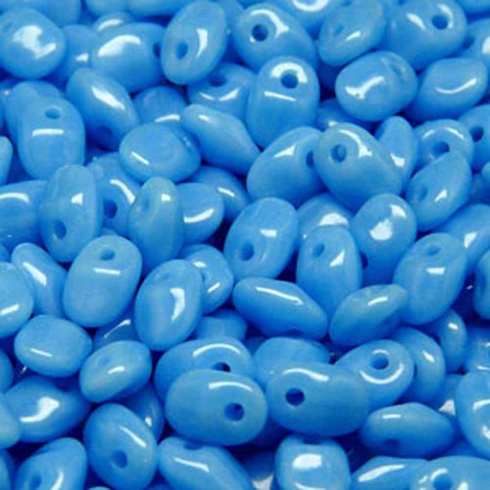 Turquoise Blue 2.5x5mm 1 ONE Hole Fringe Czech Glass Seed Beads 20gr