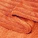 BEDELITE Fall Throw Blanket for Couch - 3D Ribbed Jacquard Soft & Warm Decorative Burnt Orange Blanket, Cozy, Plush, Fluffy, Fuzzy Fleece Throw Blanket for Bed, Sofa 50x60Inches