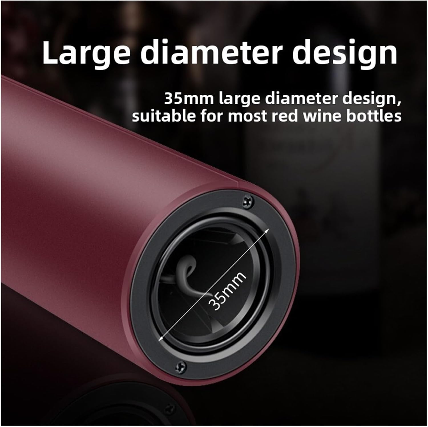 Fit for Portable Automatic Electric Wine Bottle Opener - Effortless Wine Opening for Home and Kitchen(C)