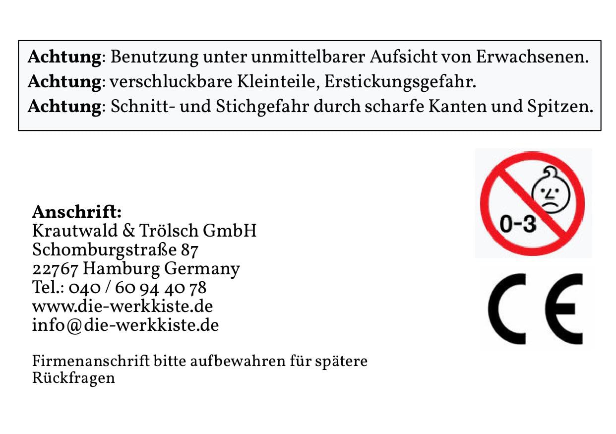Werkdachs' Werkzeugkasten Kinder Werkzeugkiste als Bausatz