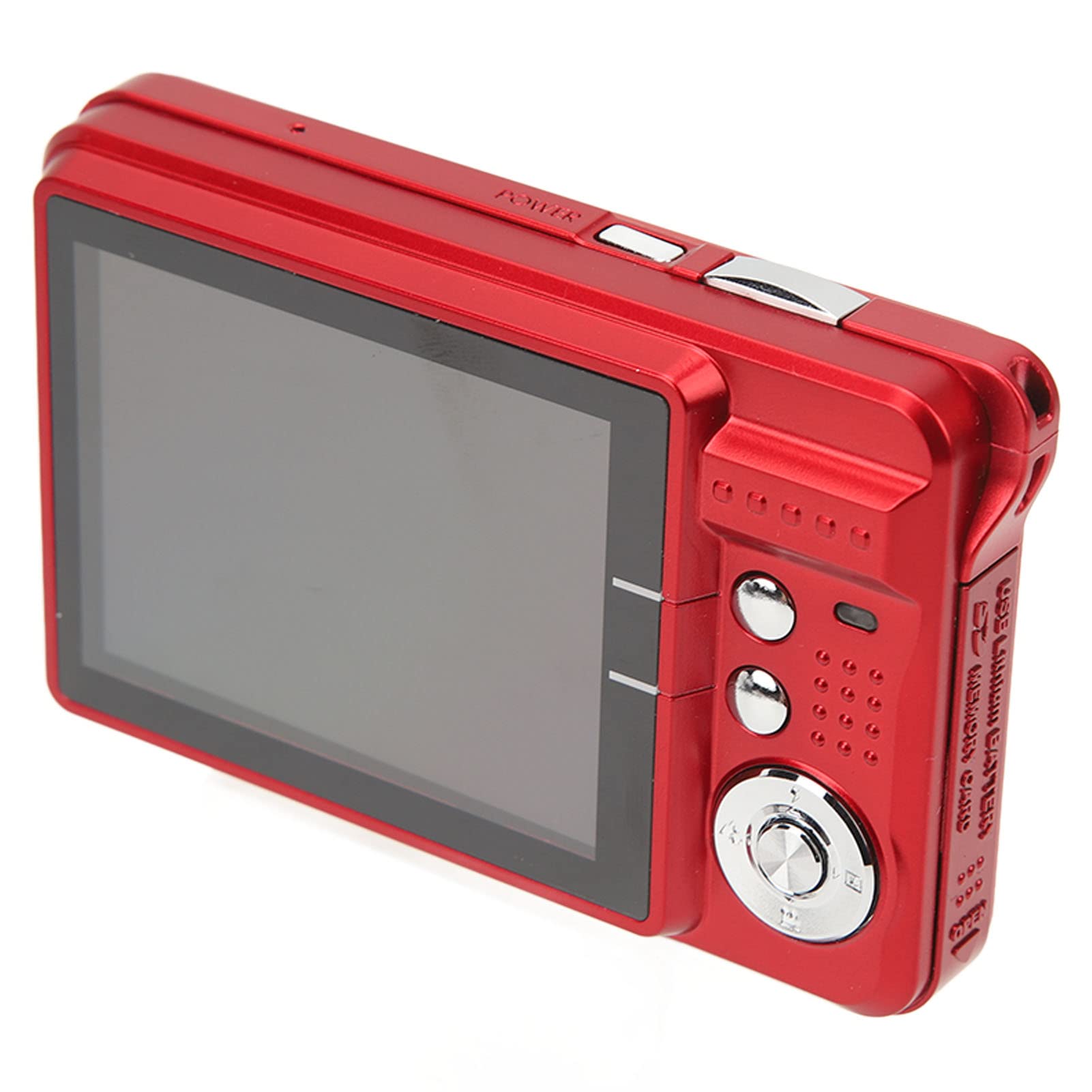 Fotocamera Digitale, Videocamera 4K 48MP, Fotocamera con Zoom 8X Antivibrazione con Schermo LCD da 2,7 Pollici, Registratore Videocamera per Vlogging per Raveling, C3 48, Rosso