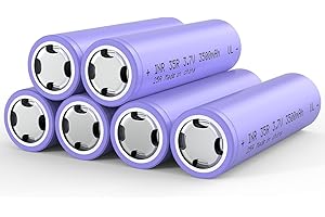 folomov 18650s 3.7 Volt Flat Top Rechargeable Battery