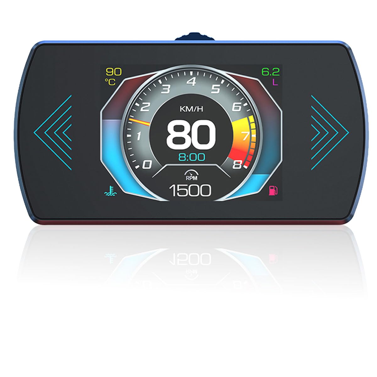 P12 5.8 TFT OBD2 Hud Head Up Pantalla Digital Coche Velocidad Proyector Ordenador de a bordo OBD2 Velocímetro Parabrisas Projetor