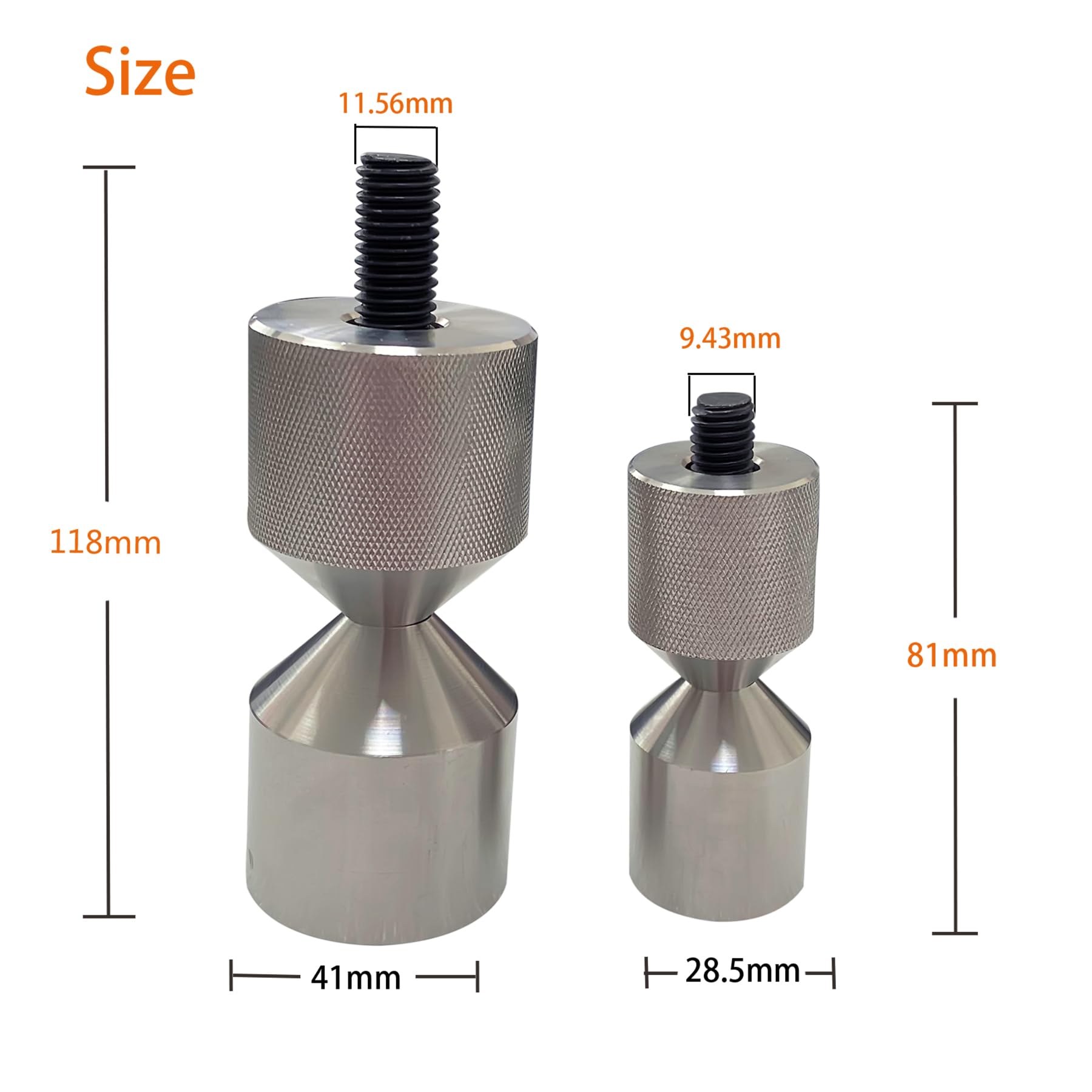 Pasadores De Posicionamiento De Brida De Dos Negro