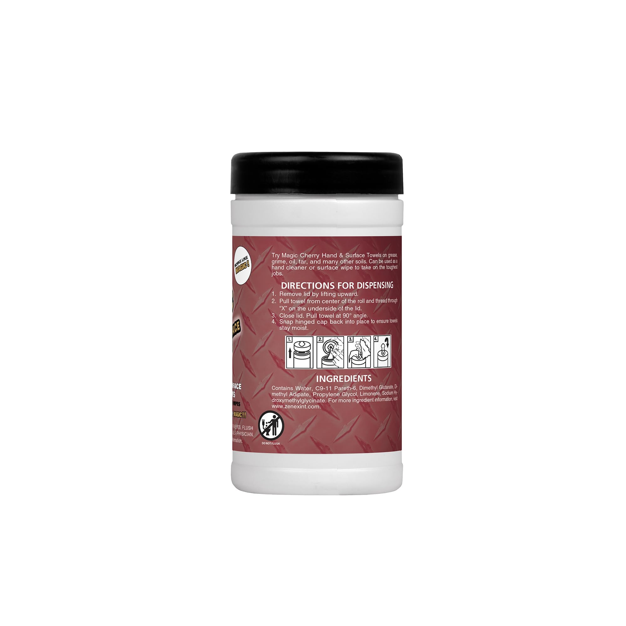 Magic Cherry Duftende strapazierfähige Reinigungstücher – einseitige Hand- und Oberflächentücher | 25 Blatt | professionelle Reinigung | wasserlos | reinigt Fett, Öl, Schmutz und mehr (3er-Pack)