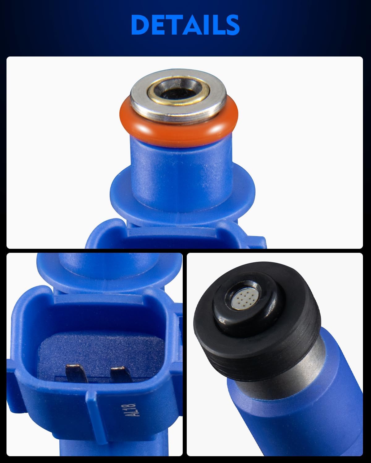 Upgraded 23250-21040 Fuel Injectors Fits For:-Toyota Yaris 1.5L L4 2006 2007 2008 2009 2010 2011 2012 2013 2014, 23209-21040 (4PCS)