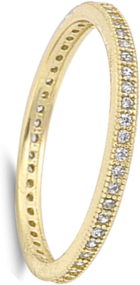 CHOOSE YOUR COLOR Sterling Silver Eternity Ring