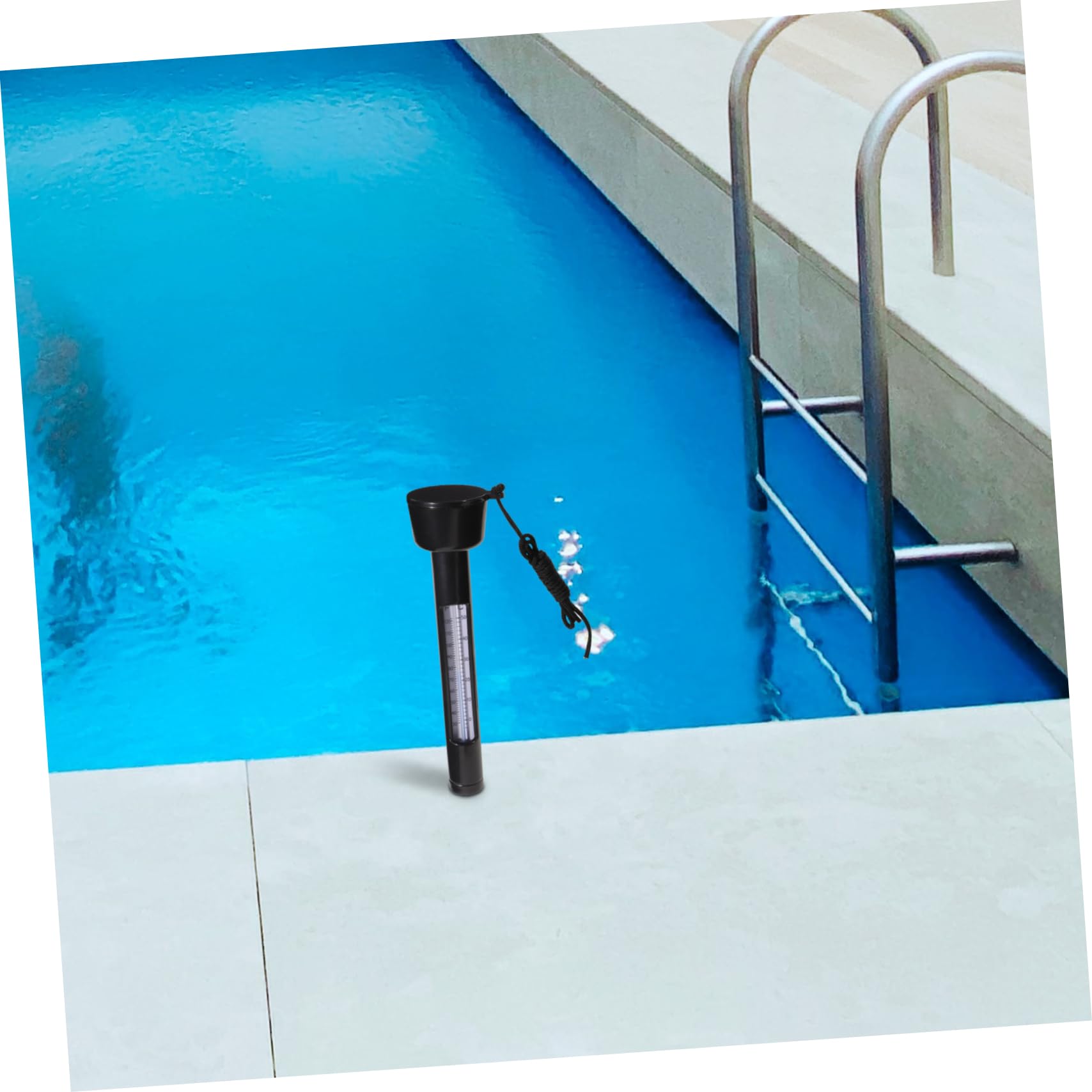 5 Pièces Thermomètre De Piscine Outil De Mesure De La Température De La Piscine Thermomètre Flottant Pour Plongée à Froid Outil De Mesure De La Température De L'eau Black Plastique Yardwe
