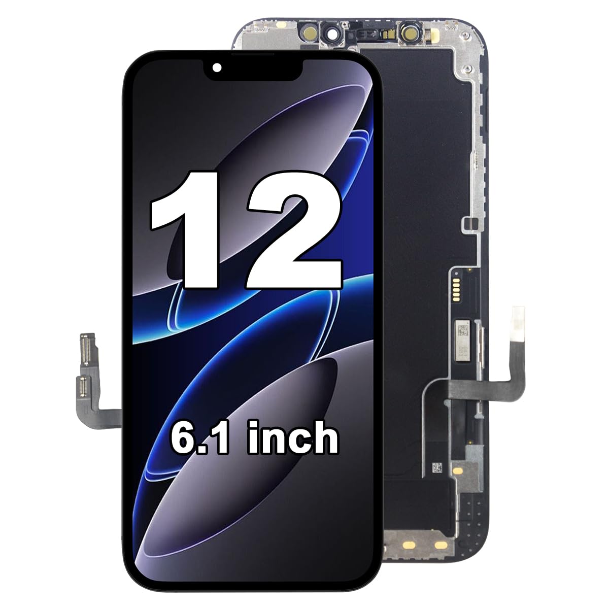 Amazon.co.jp: iPhone 12/12 Pro スクリーン交換用 6.1インチ、フルHD