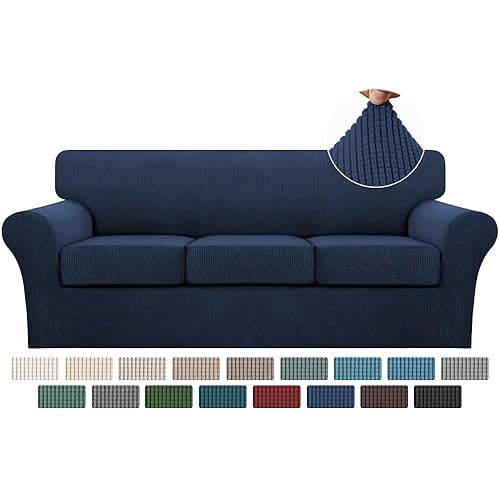 Turquoize 4 Piece Sofa Covers for 3 Cushion Couch Sofa