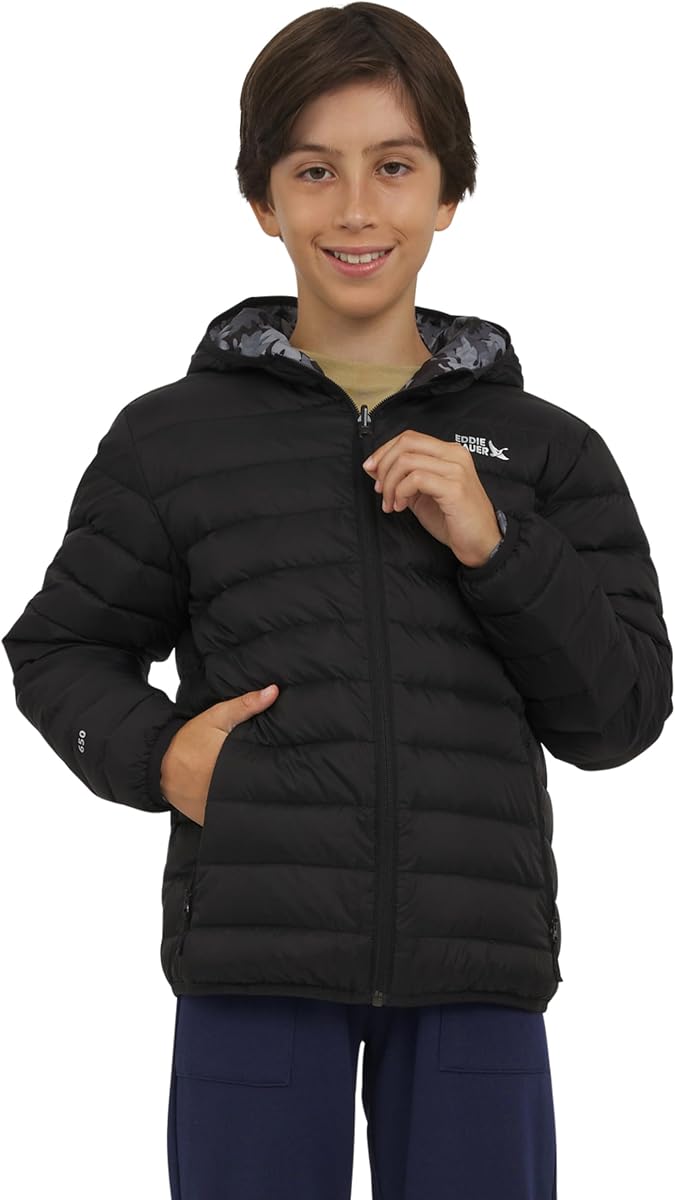 Chaqueta acolchada de plumón ligera y reversible CirrusLite para niño
