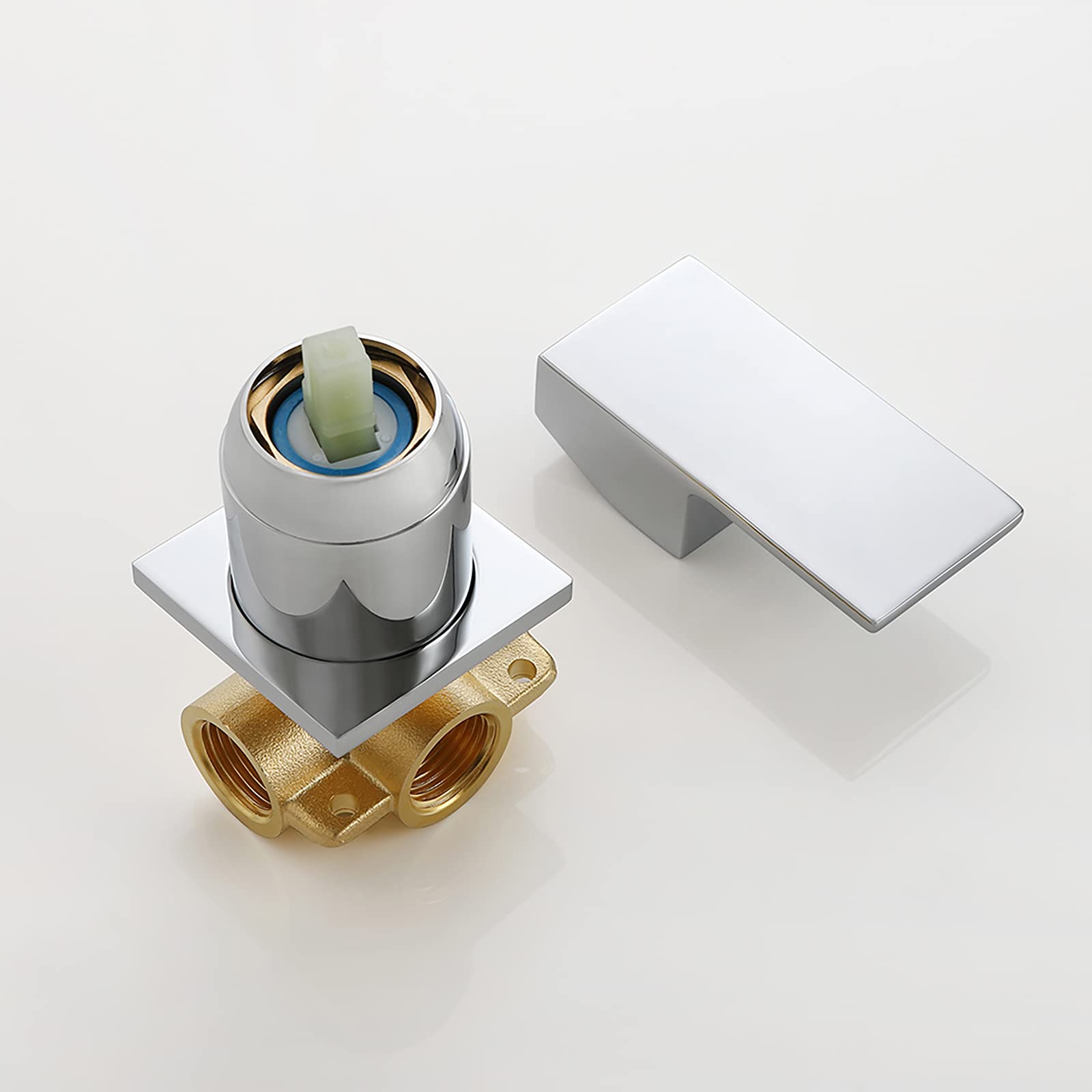 Miscelatore Lavabo Rubinetto Cascata Lavello Bagno Rubinetto Miscelatore Acqua Calda e Fredda Rubinetto Lavabo Rubinetto Singolo Lavabo a Mano Rubinetto Lavabo a Parete (Chrome)