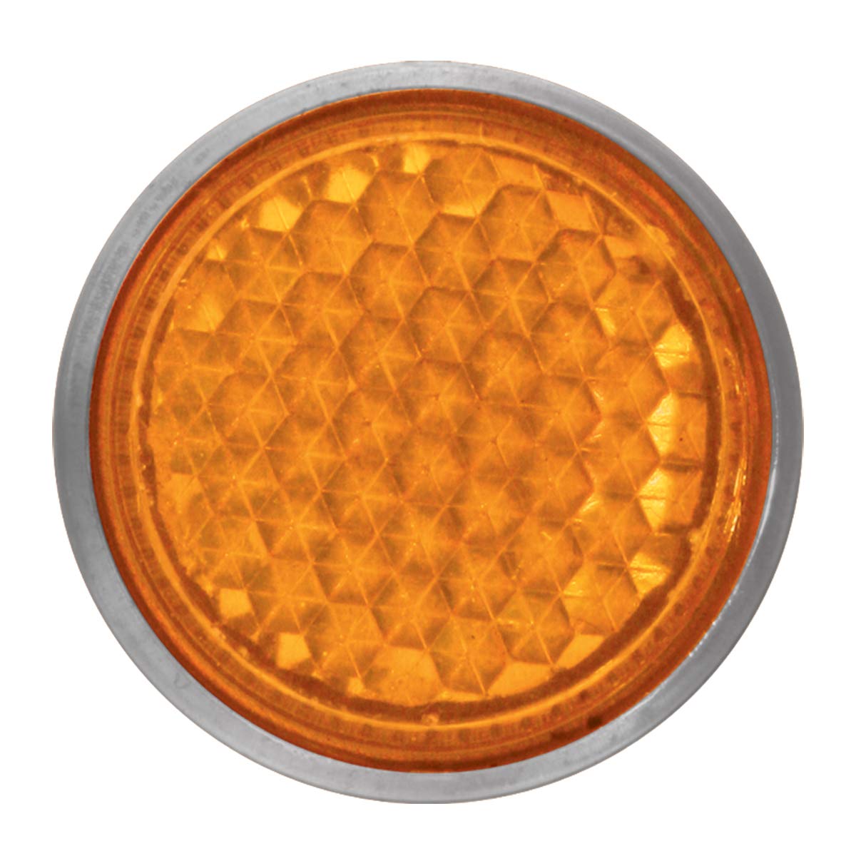 Grand General 80841 Amber Mini Reflectors - 5/8" Screw-On Type, 24-Piece Card, DOT Compliant For Trucks, Trailers, ATVs