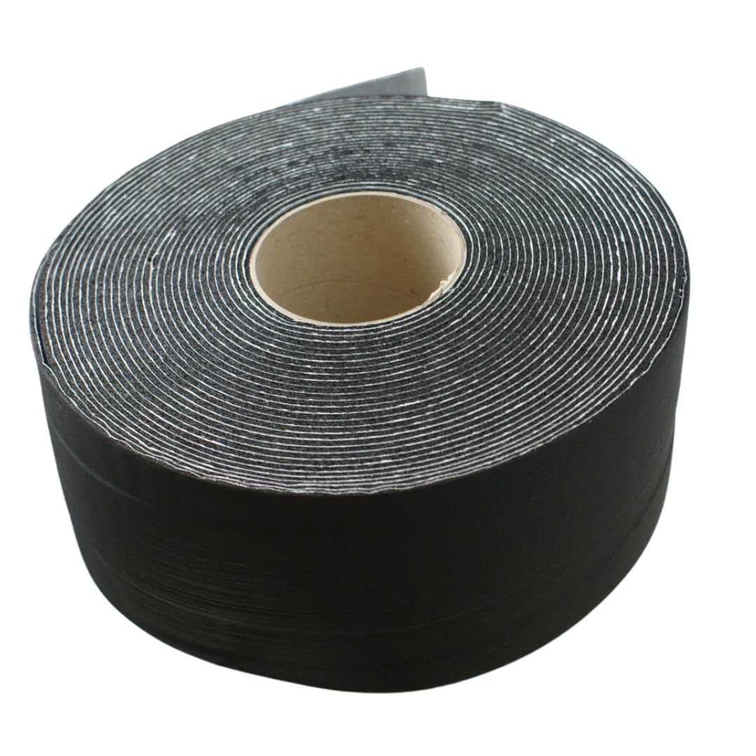 Kautschuk Selbstklebeband 3mm STARK 50mm bis 100mm BREIT 15m LANGE für Heizungs- Lüftungs- und Klimaanlagen Hitzebeständig (100mm x 3mm x 15m)