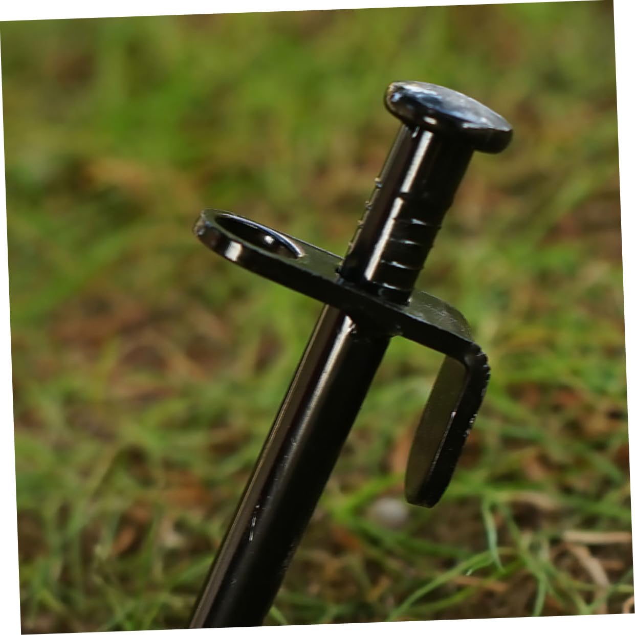 8pièces Lot de Piquets de Tente pour Camping Accessoires au Sol avec Crochet et Œillet Rond