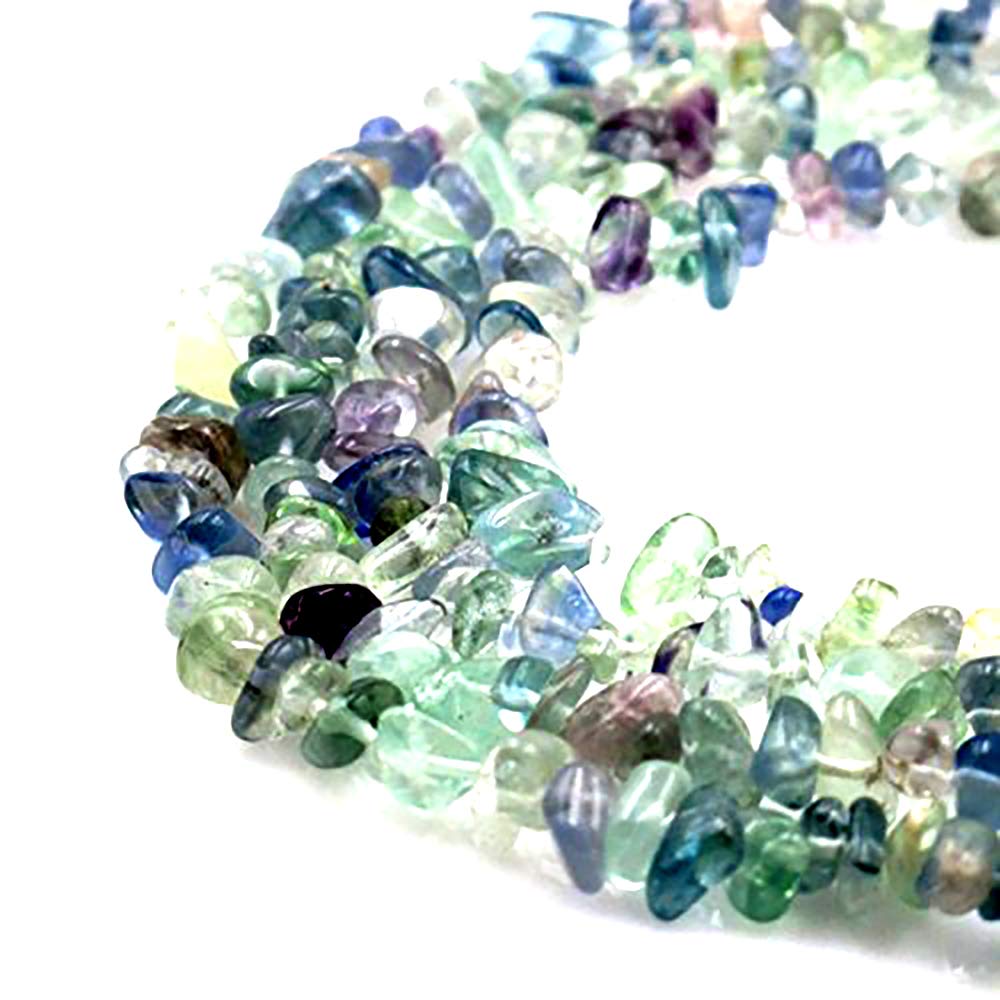 BRCbeads Nice Fluorite Chips Beads 7~8mm 34 Inches per Strand for Jewelery Making