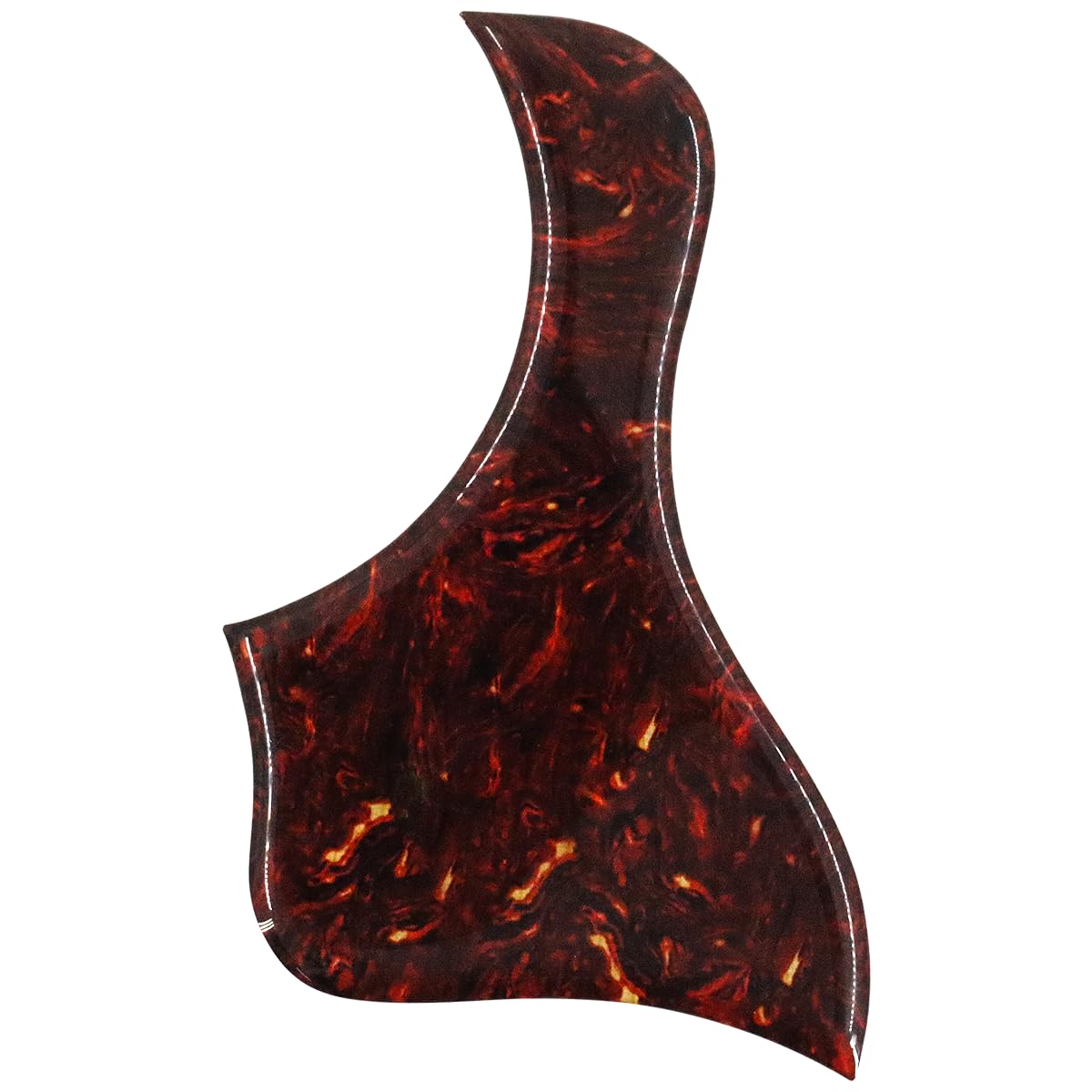 Domofa Acoustic Guitar Pickguard Thick Pick Guard for Taylor Acoustic Guitar Replacement Parts (Dark Tortoise)