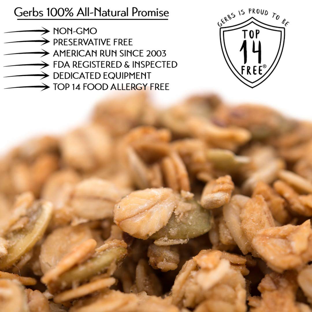 Gerbs Original Seed n' Honey Granola, 4 LBS. - Top 14 Food Allergy Free & Non GMO - Keto Safe - Made in Rhode Island …