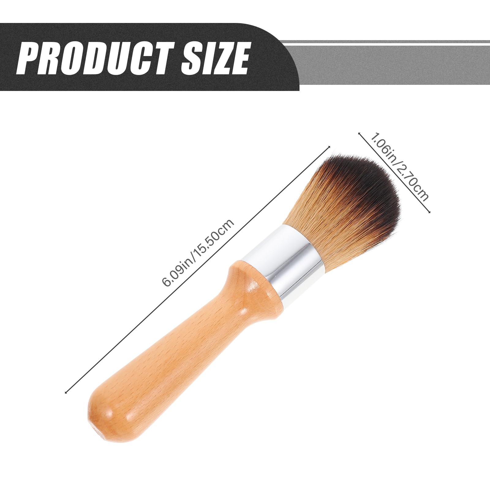 Beaupretty Cepillo de polvo con mango de madera para figuritas, modelos y estatuas, cepillo de limpieza esencial para instrumentos musicales y coleccionables, limpiador de modelos y estatuas