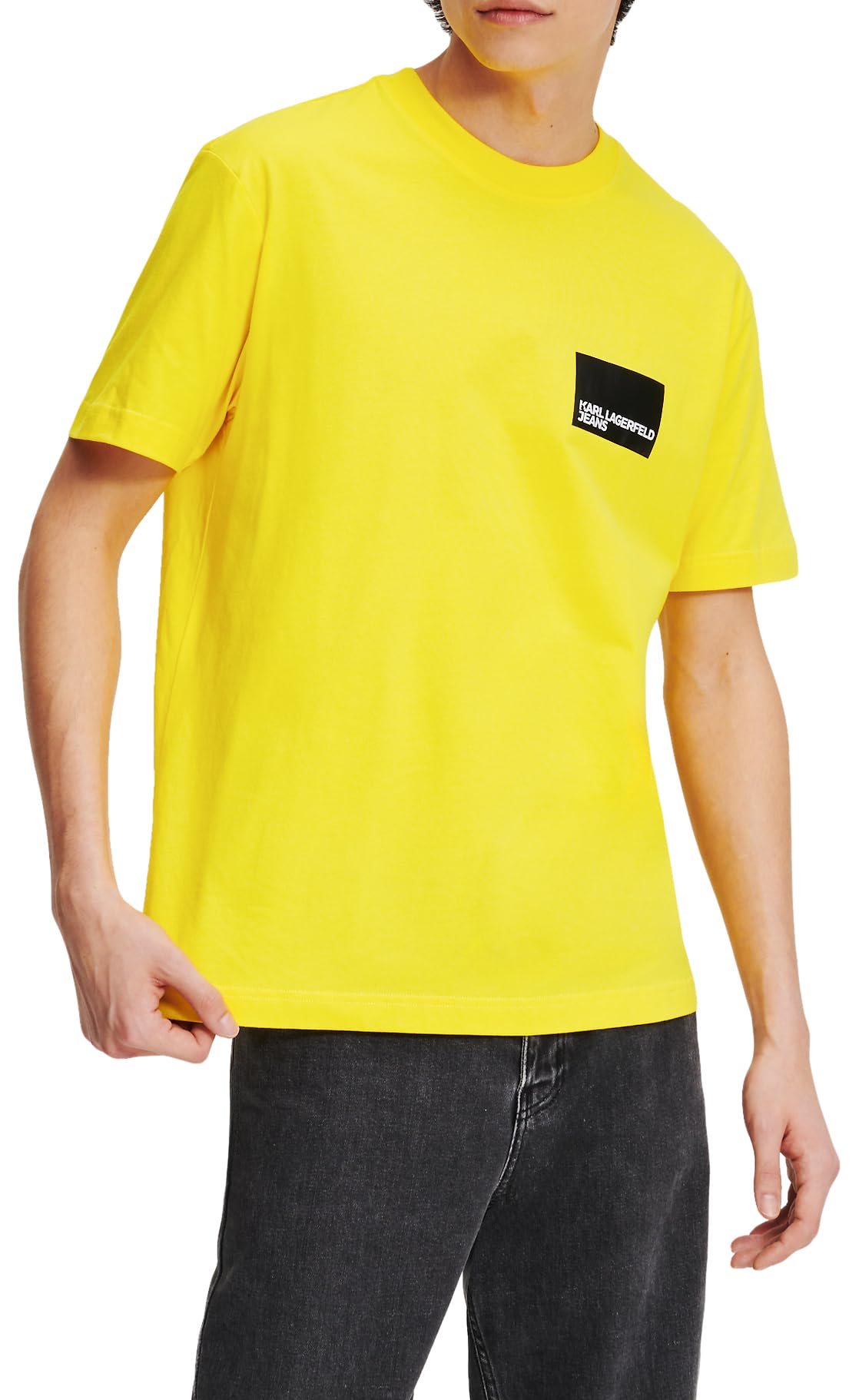 Karl Lagerfeld Jeans, Herren, Normales Kurzarm-T-Shirt Mit Box-Logo, Normale Passform