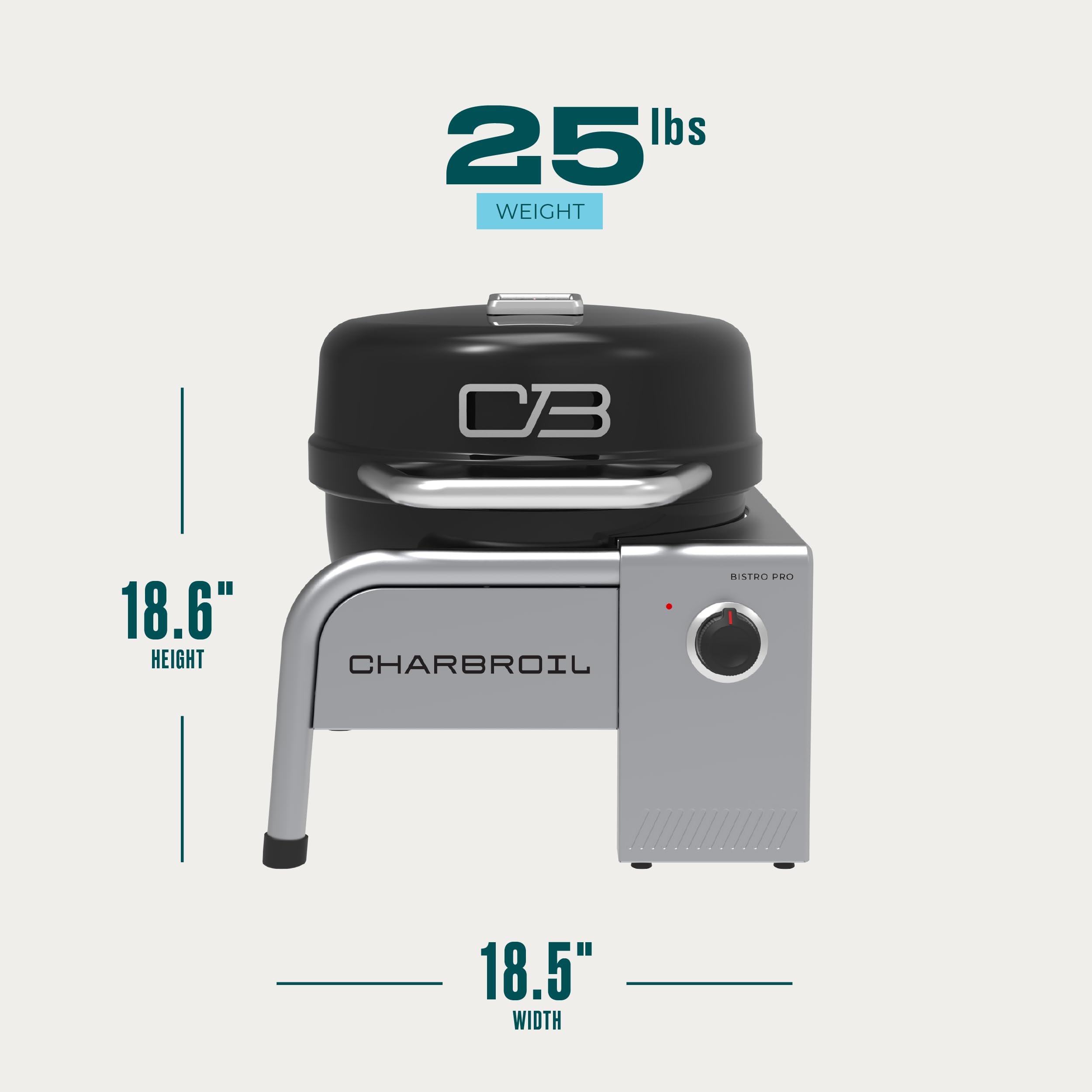 Charbroil Bistro Pro - Parrilla eléctrica de mesa, color negro - 25302149 6