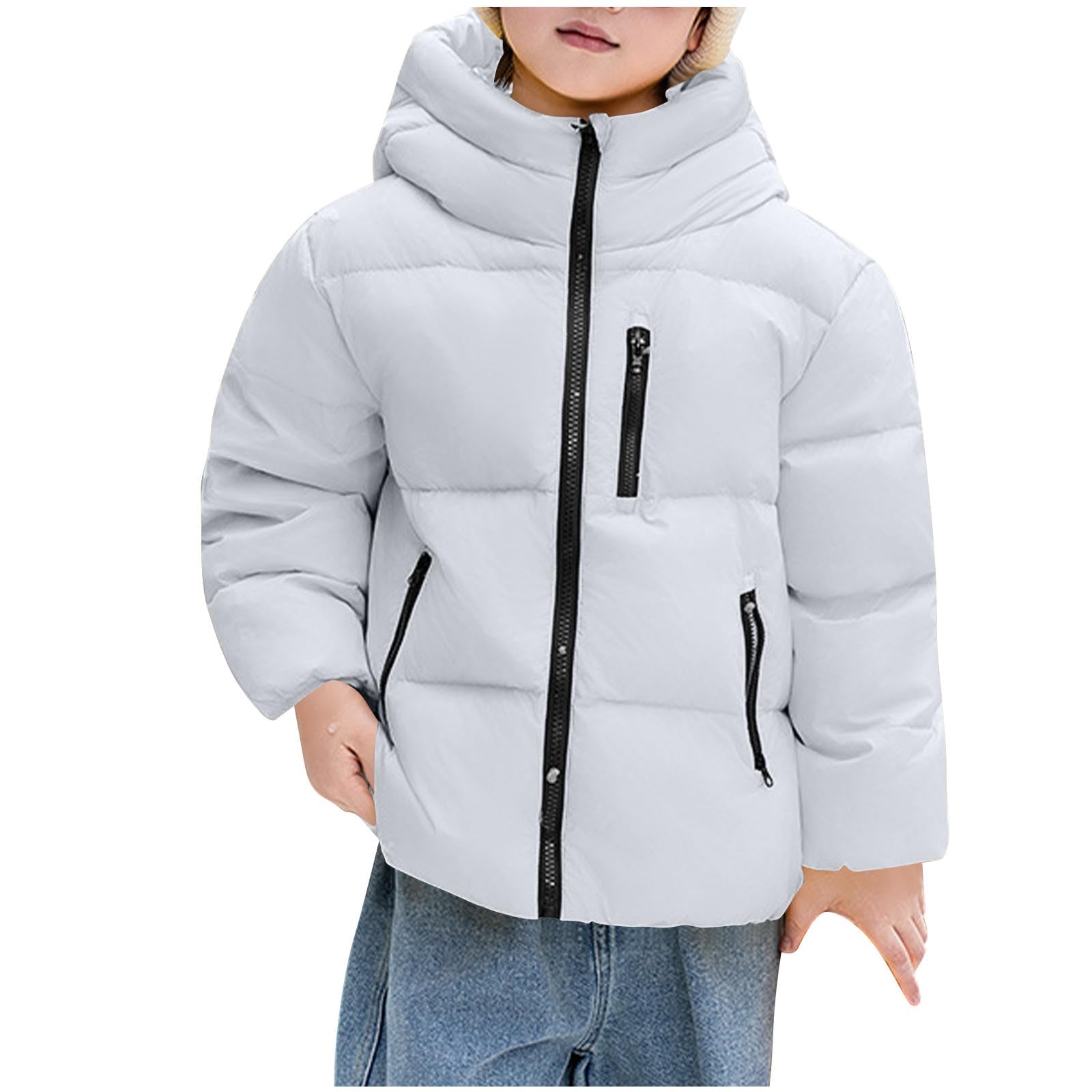 Giacca trapuntata pesante per ragazze, per bambini, invernale, caldo, con cappuccio, con risvolto, imbottito, oversize, con bottoni, abbigliamento da scuola, 1-14 anni