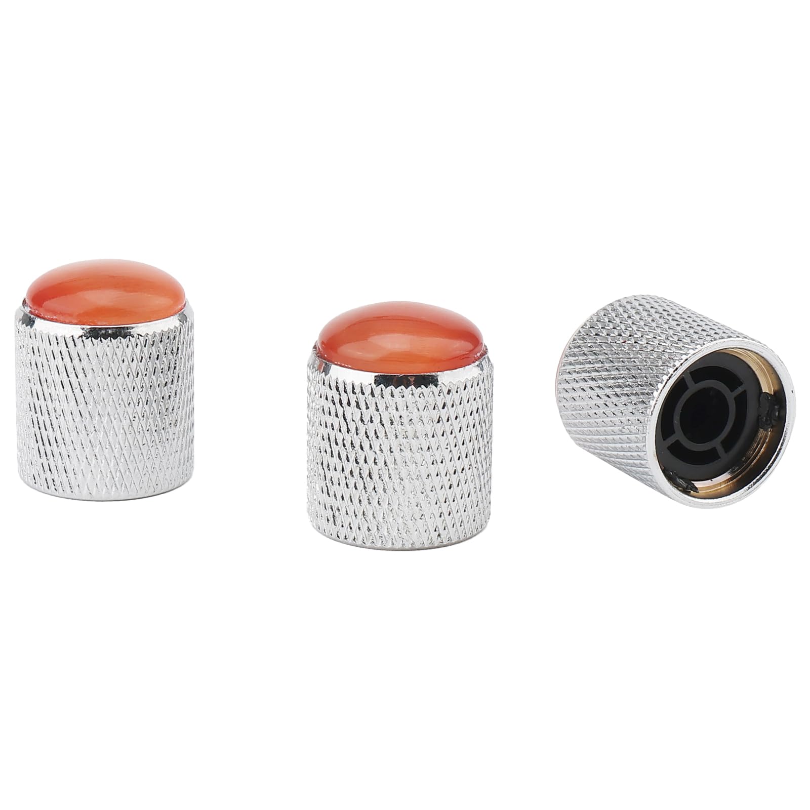 Boutons de commande guitare 6mm dôme en verre rouge pour une finition sur mesure