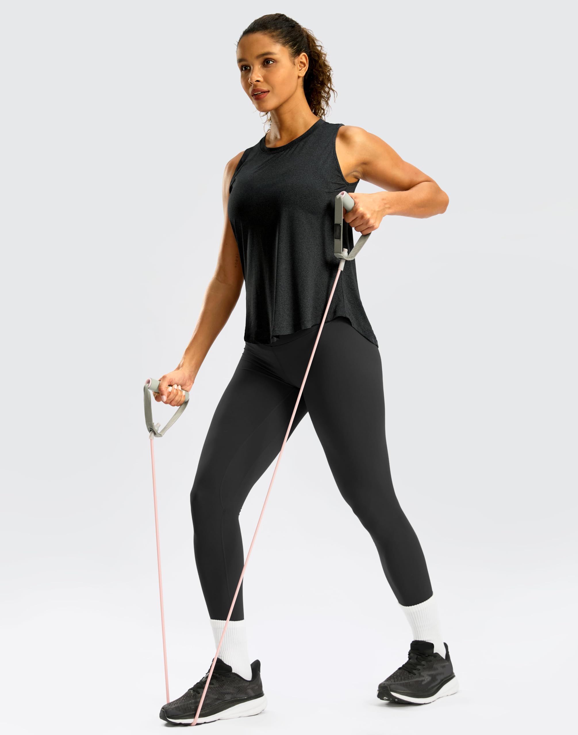 G Gradual Camiseta sin mangas de entrenamiento para mujer, sin mangas, atlética, para yoga, cuello alto, secado rápido, para correr, tenis, deportes