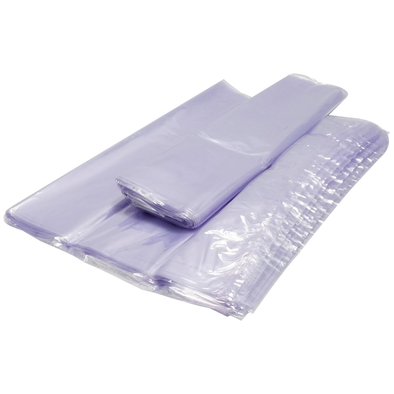 JUUDDENPARTS 100Pcs 45x35cm Large Heat Shrink Wrap Bags, 13.8x17.7inch Pvc Clear Heat Shrink Wrap, for Packaging Gifts Shoes Storing Household Items