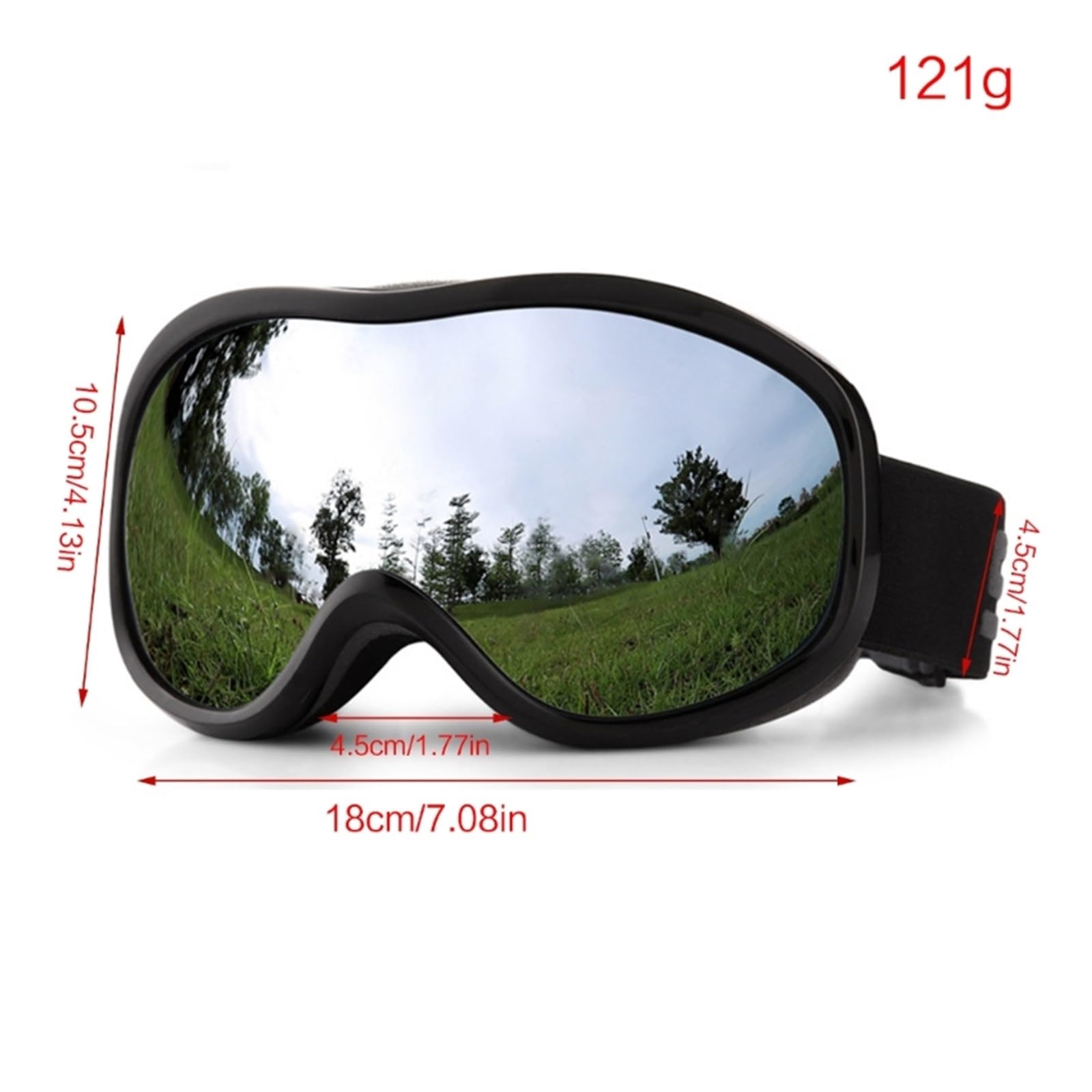 Gafas de esquí Gafas de Snowboard - Gafas de esquí de Doble Capa - Gafas de esquí antiniebla Gafas de Nieve y Viento Gafas Unisex para Exteriores (Color: 1) (4)
