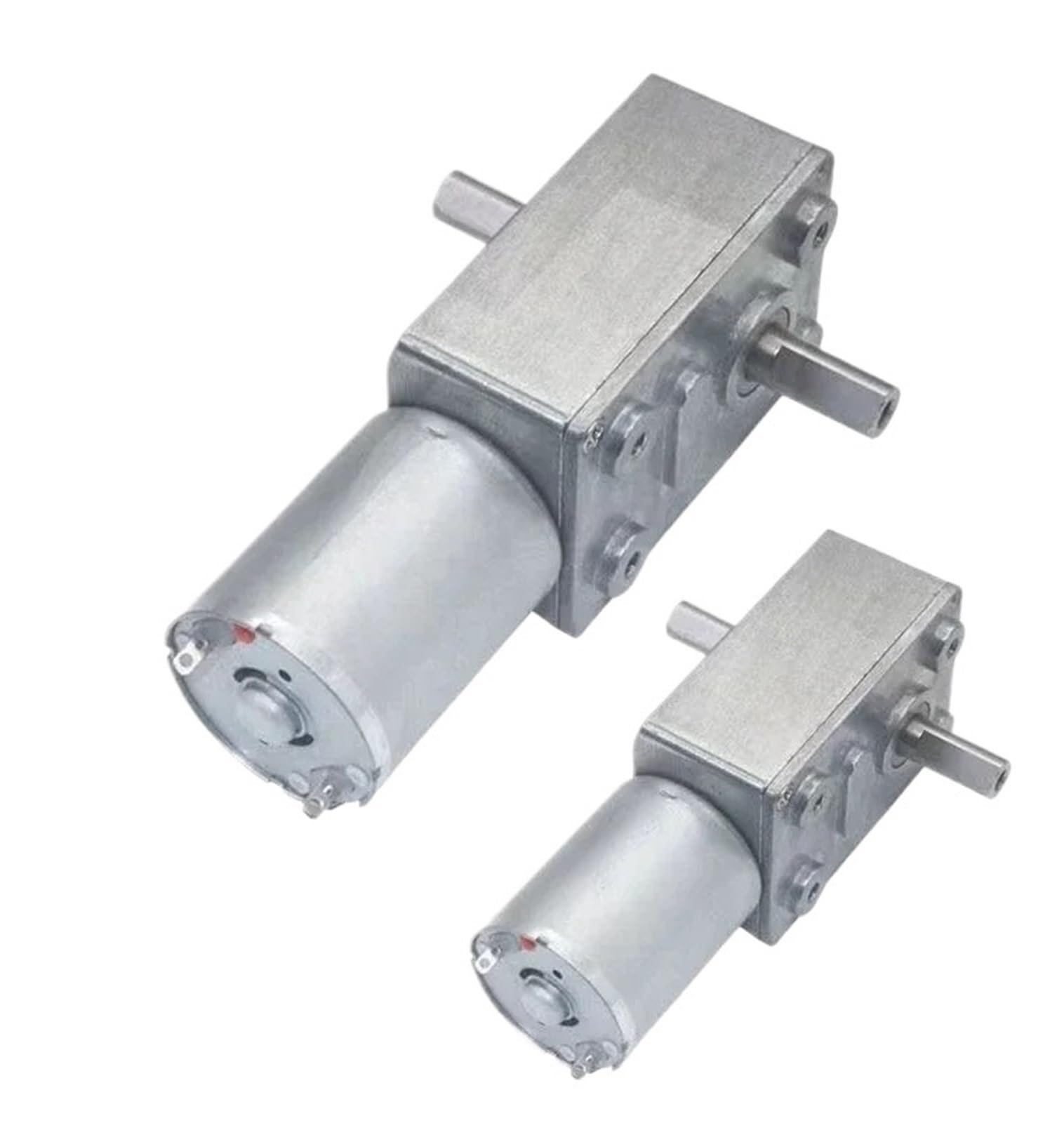 1 x JGY370 DC 6 V 12 V 24 V Schneckengetriebemotor mit doppelter Ausgangswelle elektrischer Getriebemotor mit hohem Drehmoment, selbstsichernder Motor, 1 U/min, 210 U/min (30 U/min, 12 V)