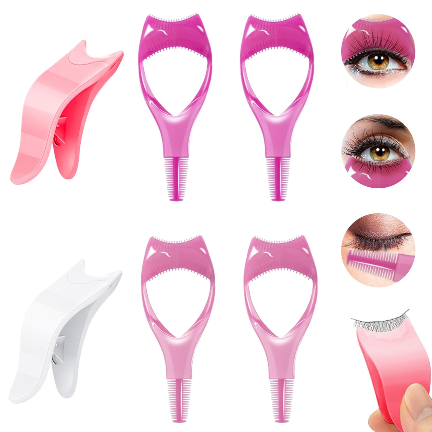 STSAIL 6PCS Mascara Shield Guard 3 in 1 Mascara Shield